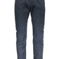 Elegant Blue Cotton Trousers with Sleek Design