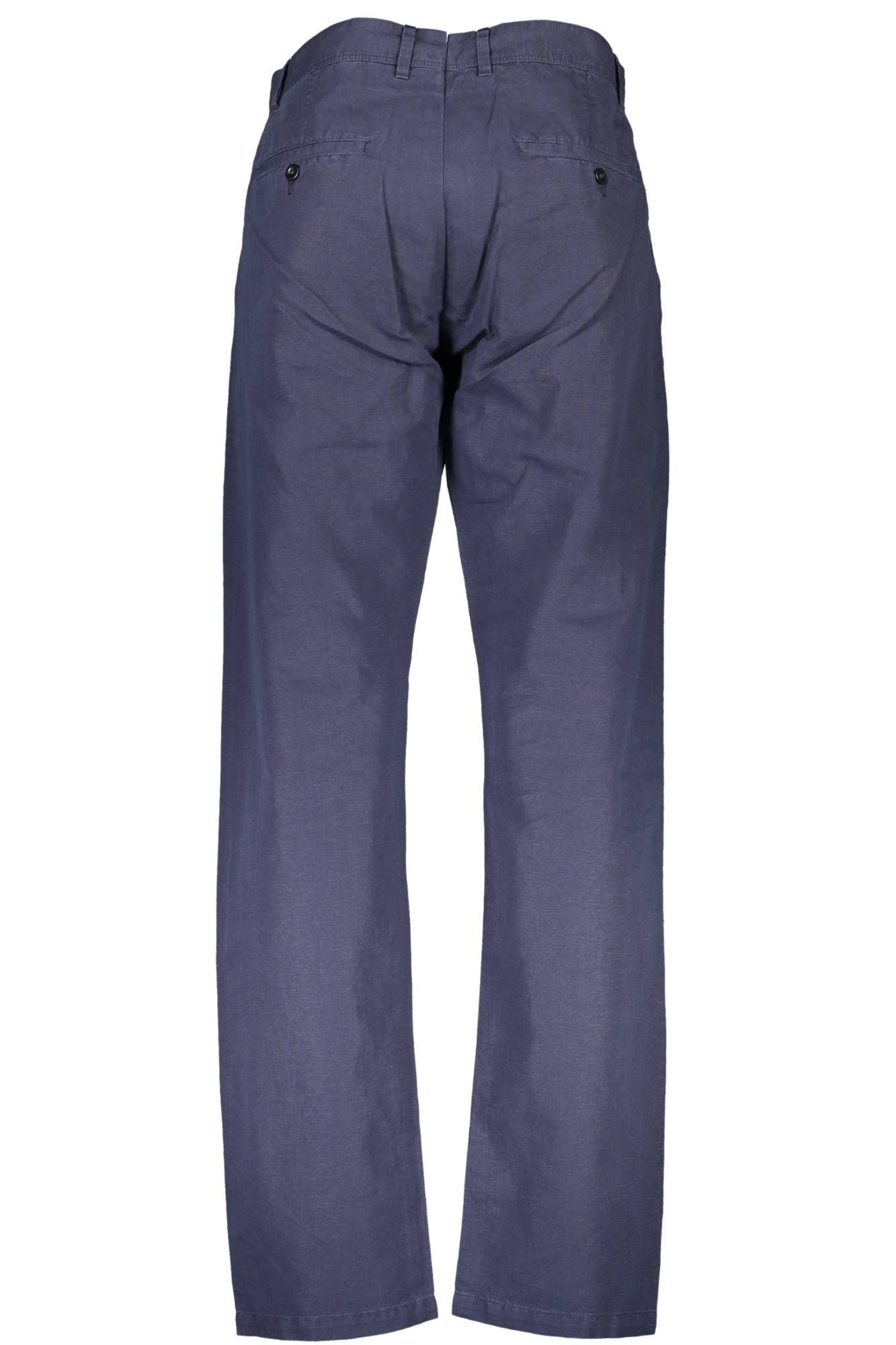 Elegant Blue Cotton Trousers for Men