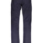 Elegant Blue Cotton Trousers