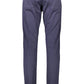 Chic Blue 5-Pocket Cotton Trousers