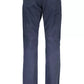 Chic Blue Cotton Stretch Trousers