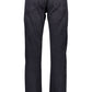 Chic Blue Cotton Trousers with Logo Detail