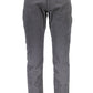 Chic Gray 5-Pocket Cotton Trousers