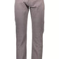 Sophisticated Gray Cotton Stretch Trousers