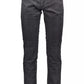 Elegant Gray Cotton Stretch Trousers