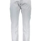 Elegant Gray Cotton Stretch Trousers