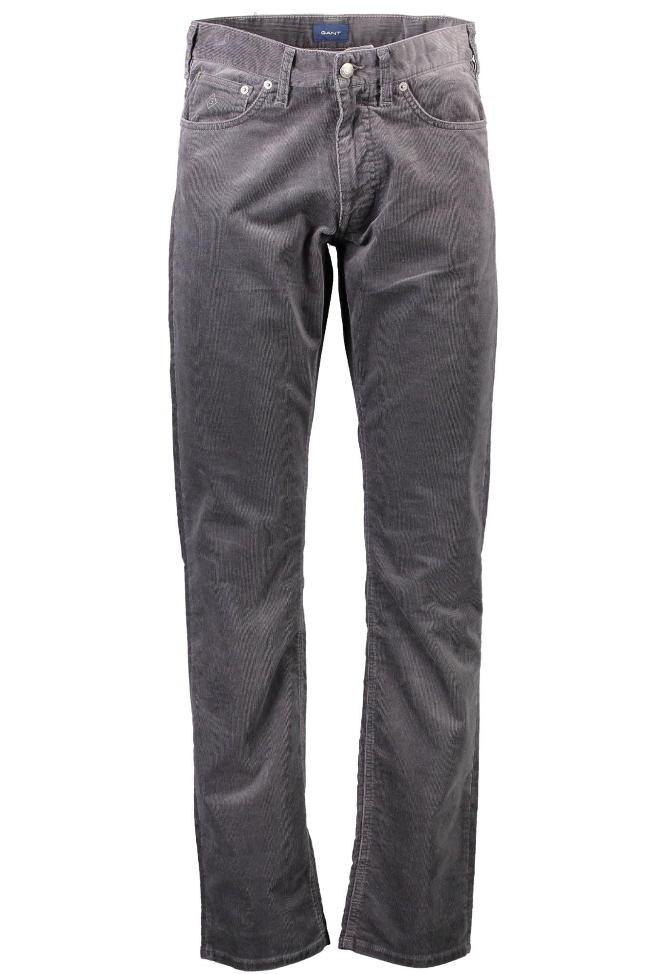 Classic Gray Cotton Trousers by Gant