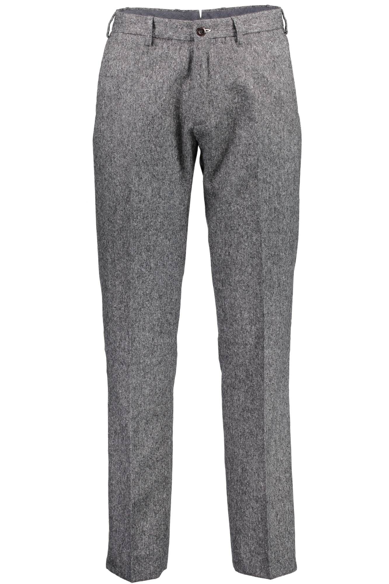 Elegant Silk Gray Trousers for Men