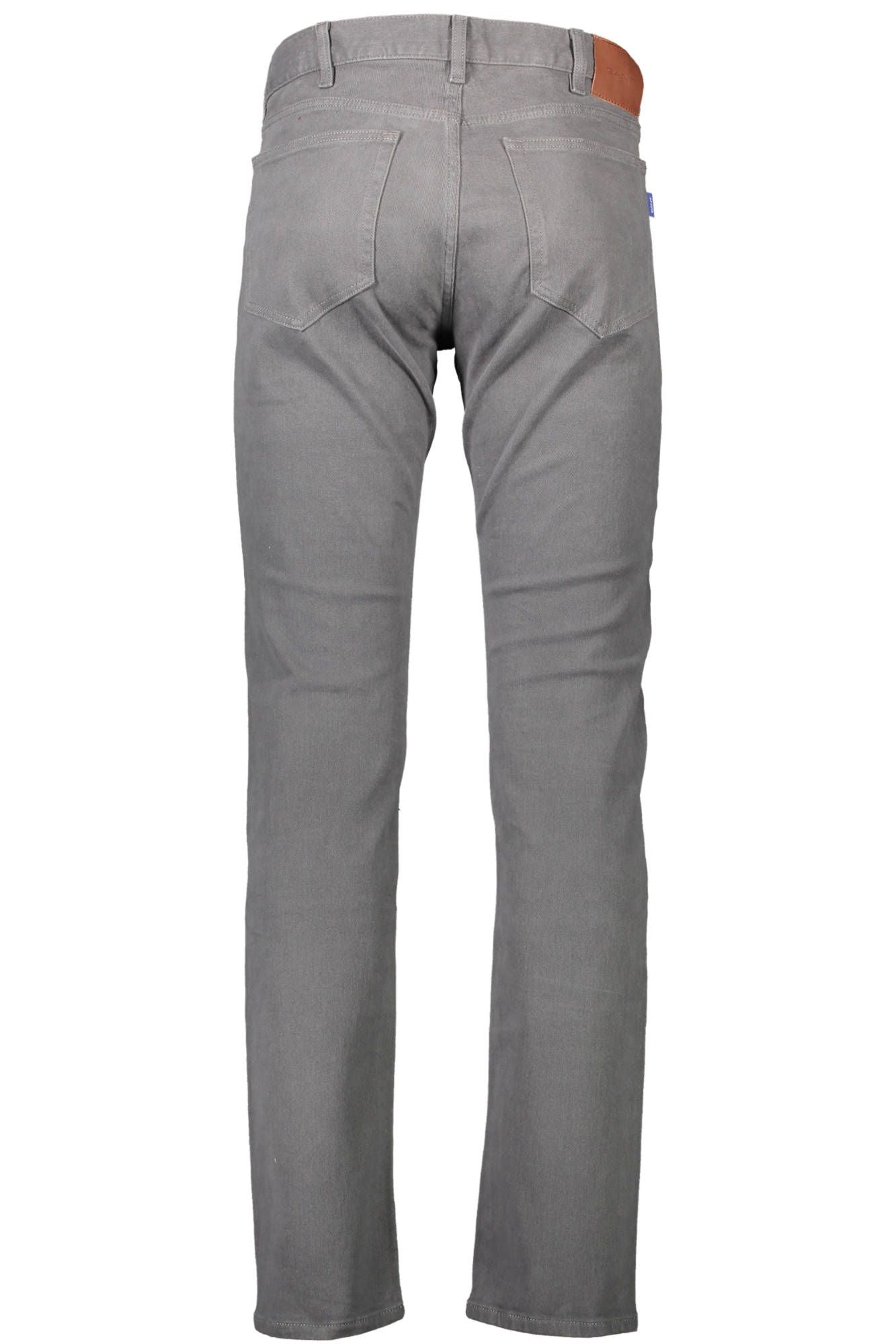 Chic Gray 5-Pocket Designer Trousers