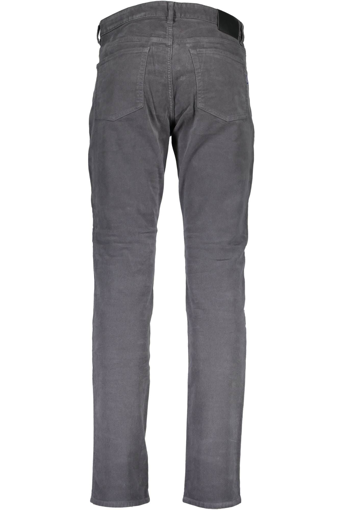 Chic Gray 5-Pocket Cotton Trousers