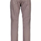 Chic Gray Cotton Blend Trousers