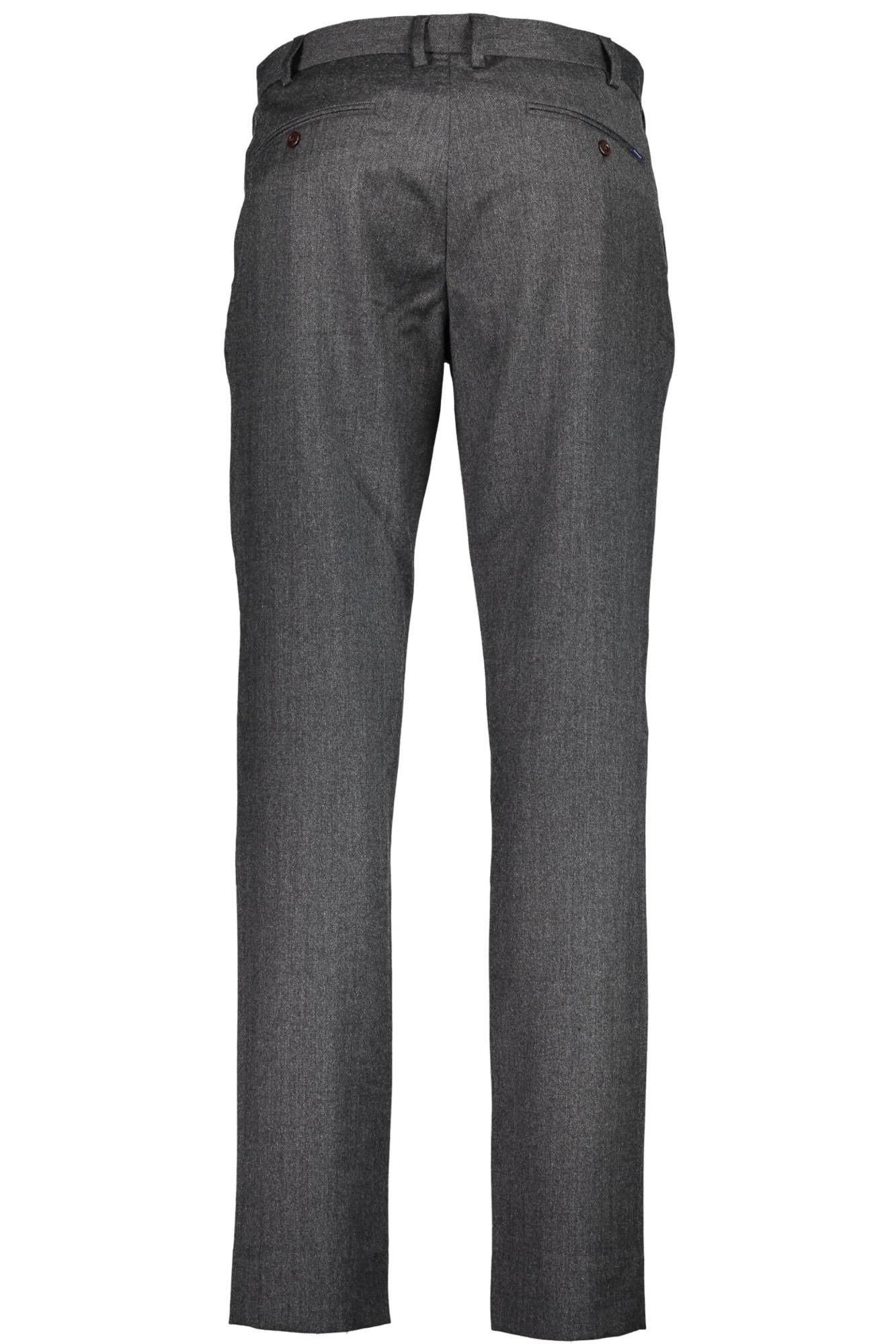 Elegant Gray 5-Pocket Trousers for Men