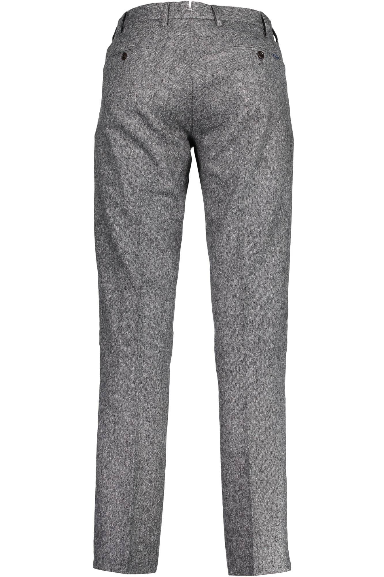 Elegant Silk Gray Trousers for Men