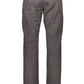 Elegant Gray Cotton Stretch Trousers