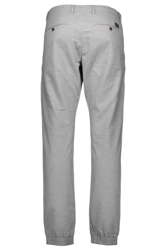 Gant Elegant Gray Cotton Trousers