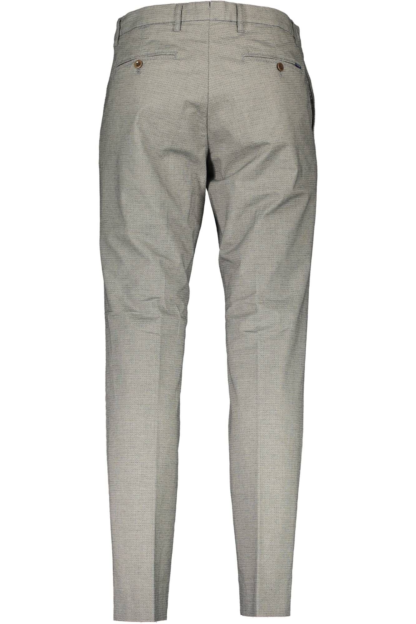 Sophisticated Gray Cotton Trousers