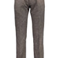 Silk Brown Trousers with Classic Four-Pocket Design