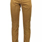 Chic Brown Cotton Stretch Chinos