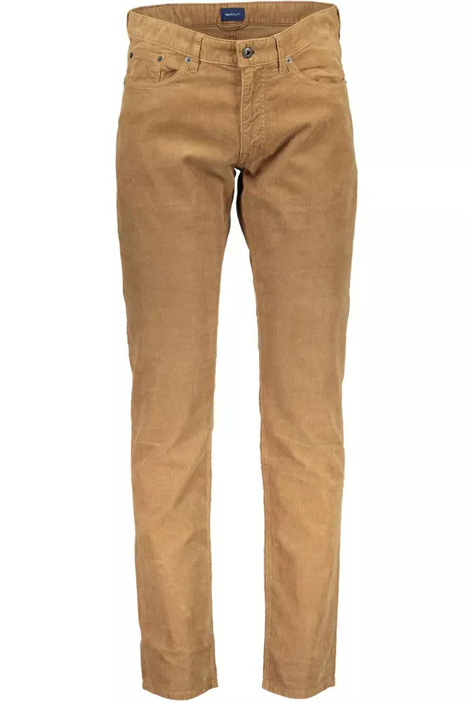 Classic Brown Five-Pocket Trousers