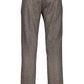 Silk Brown Trousers with Classic Four-Pocket Design