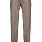 Chic Brown Wool-Blend Tailored Trousers
