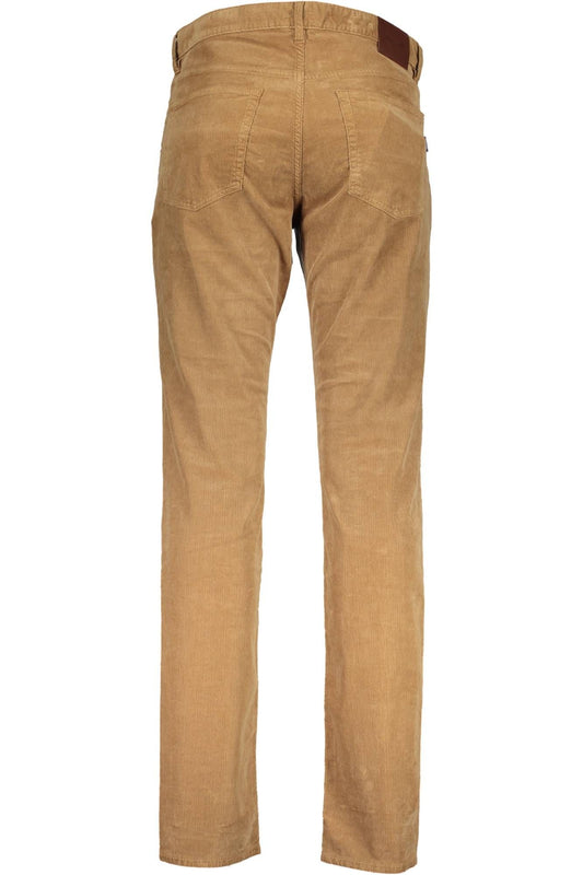 Elegant Gant Cotton Trousers | Classic Brown