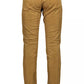 Chic Brown Cotton Stretch Chinos