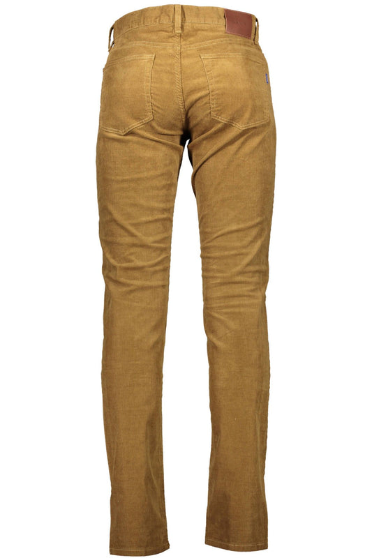 Classic Brown Cotton Trousers