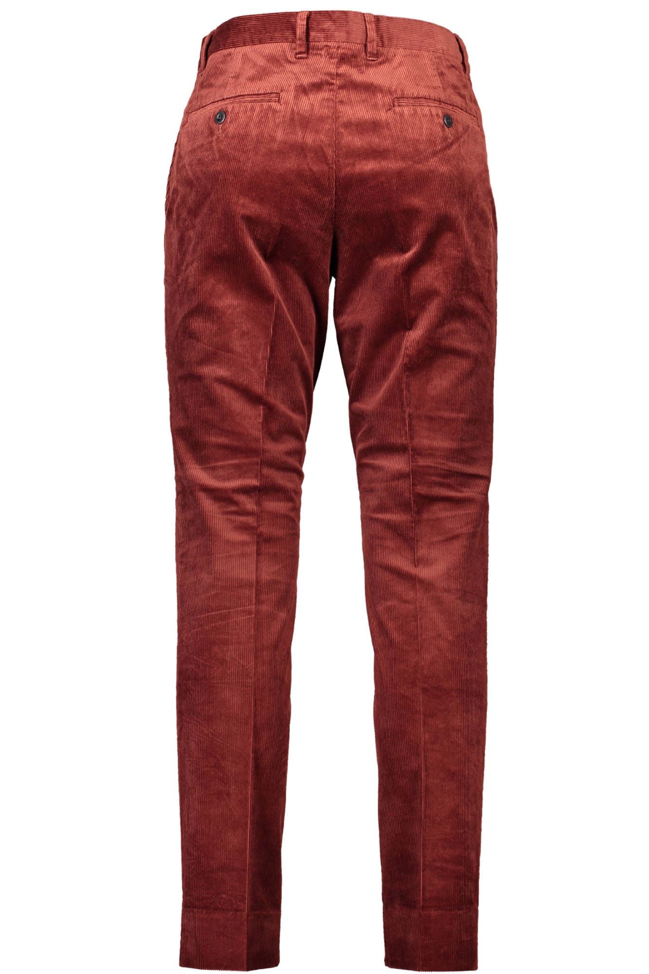 Elegant Slim Fit Red Trousers