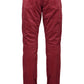 Elegant Red 5-Pocket Cotton Trousers