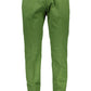 Elegant Green Cotton Trousers for Men