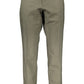 Elegant Green Cotton Trousers