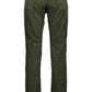 Chic Green Cotton Stretch Trousers