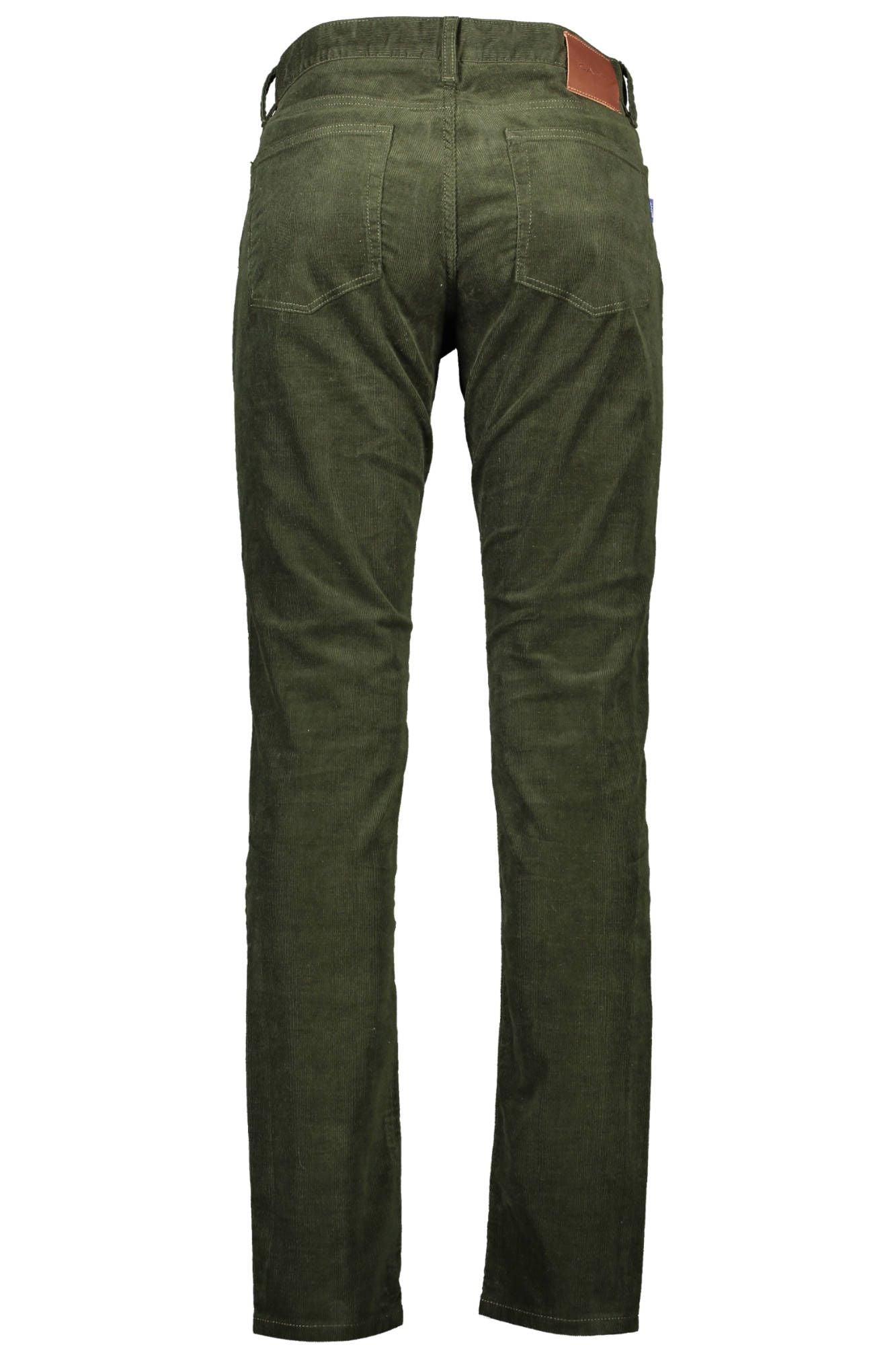 Chic Green Cotton Stretch Trousers