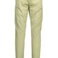 Chic Green Slim-Fit Cotton Pants