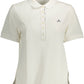 Chic White Embroidered Polo Shirt