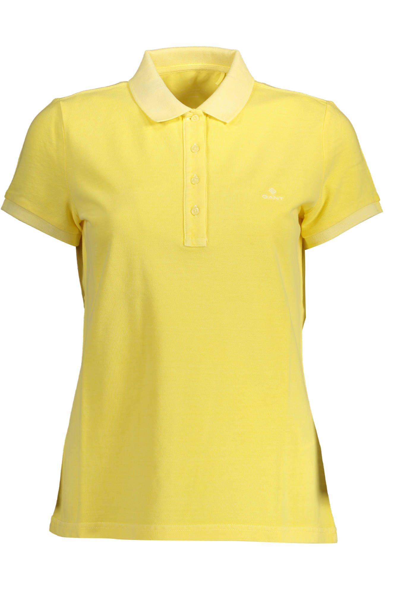 Chic Organic Cotton Yellow Polo Shirt