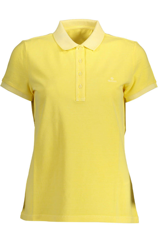 Chic Organic Cotton Yellow Polo Shirt
