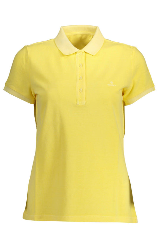 Chic Organic Cotton Polo in Sunshine Yellow