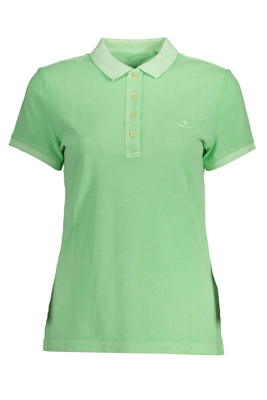 Elegant Green Organic Cotton Polo
