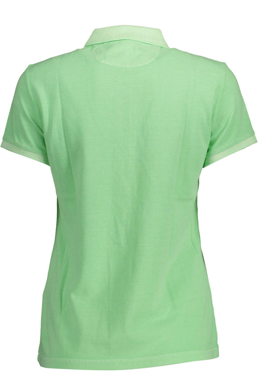Elegant Green Organic Cotton Polo
