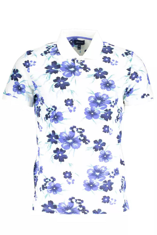 Elegant White Short Sleeve Polo for Men