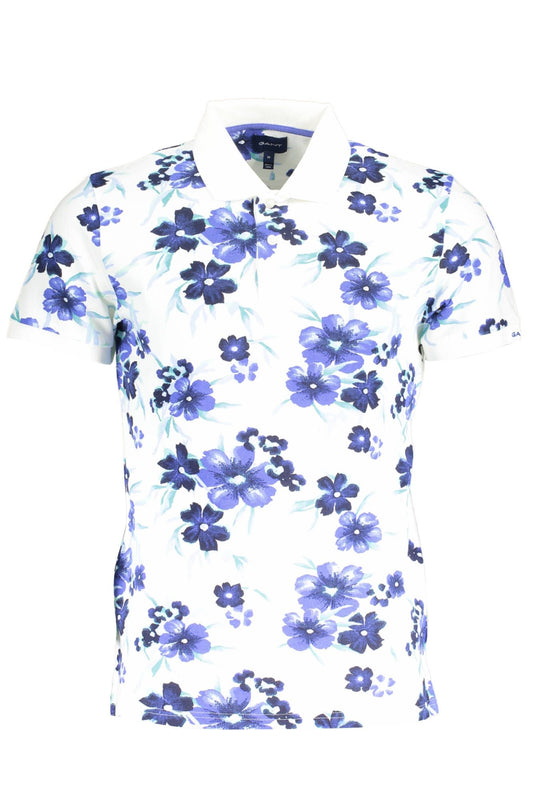 Elegant White Cotton Polo Shirt