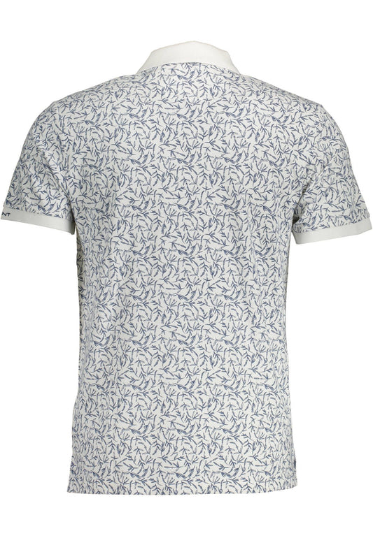 Elegant White Cotton Polo Shirt