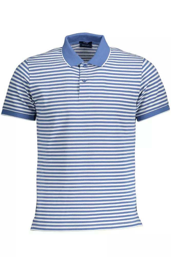 Elegant Blue Short-Sleeved Polo