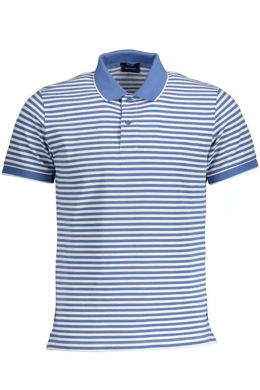 Elegant Blue Short-Sleeved Polo