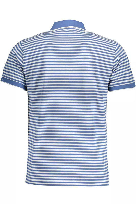 Elegant Blue Short-Sleeved Polo