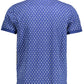 Elegant Short-Sleeved Blue Polo Shirt