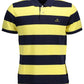 Chic Yellow Cotton Polo with Classic Embroidery
