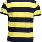 Chic Yellow Cotton Polo with Classic Embroidery